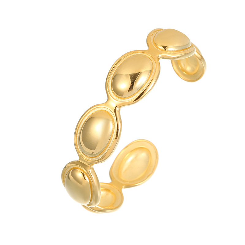 S925 Sterling Silver Oval Bangle - Image 4