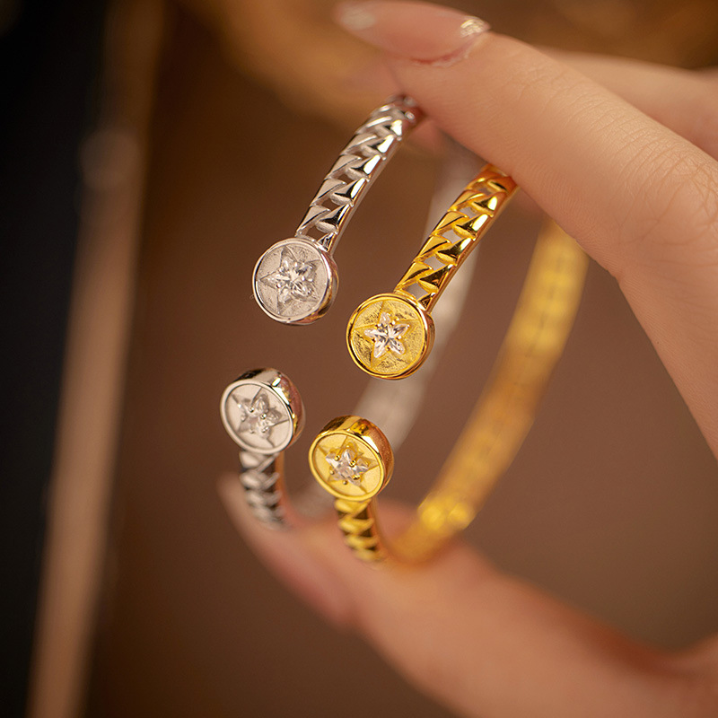 S925 Sterling Silver Star Bracelet - Image 3