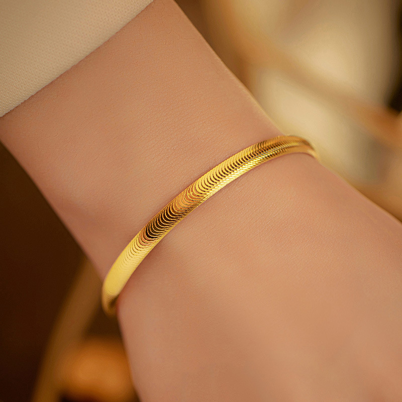 S925 Sterling Silver Brushed Finish Bracelet