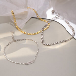 S925 Sterling Silver Cuban Chain Bracelet