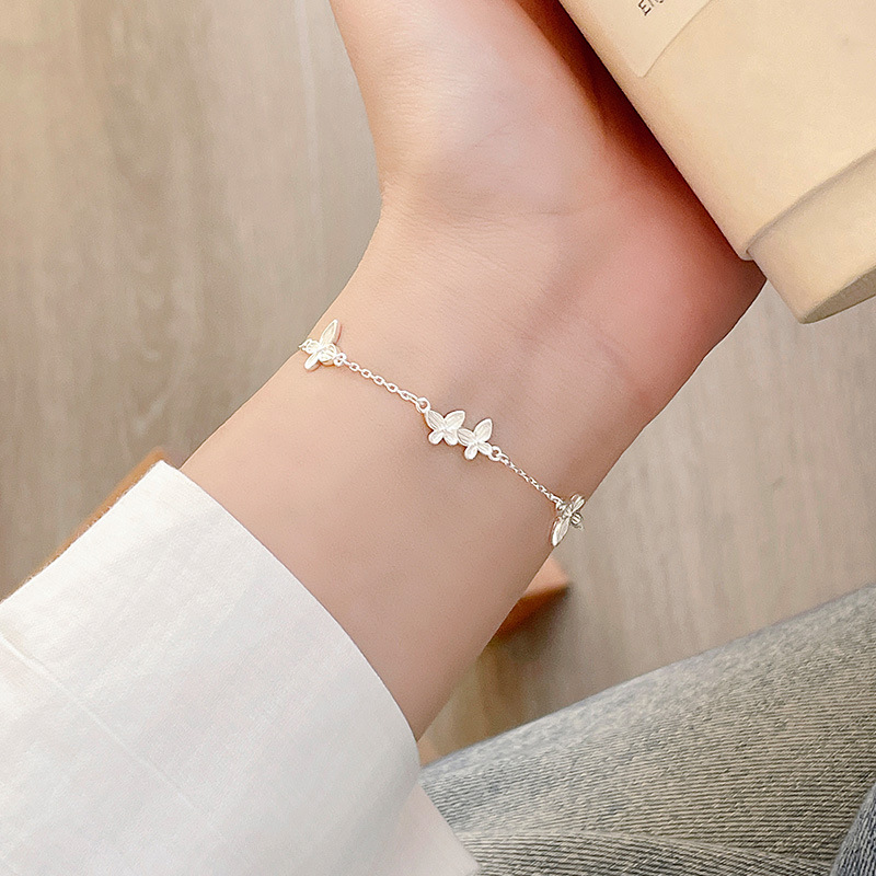 S925 Sterling Silver Butterfly Bracelet - Image 2