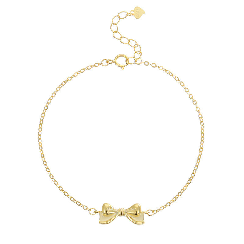 S925 Sterling Silver Bow Bracelet - Image 4