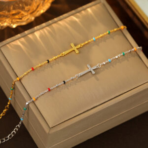 S925 Sterling Silver Cross Bracelet