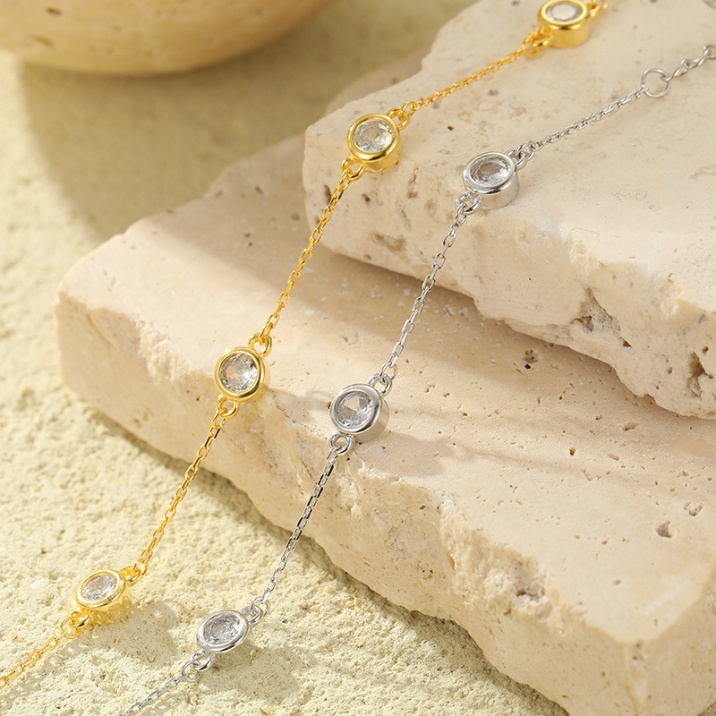 S925 Sterling Silver Zircon Bracelet - Image 2