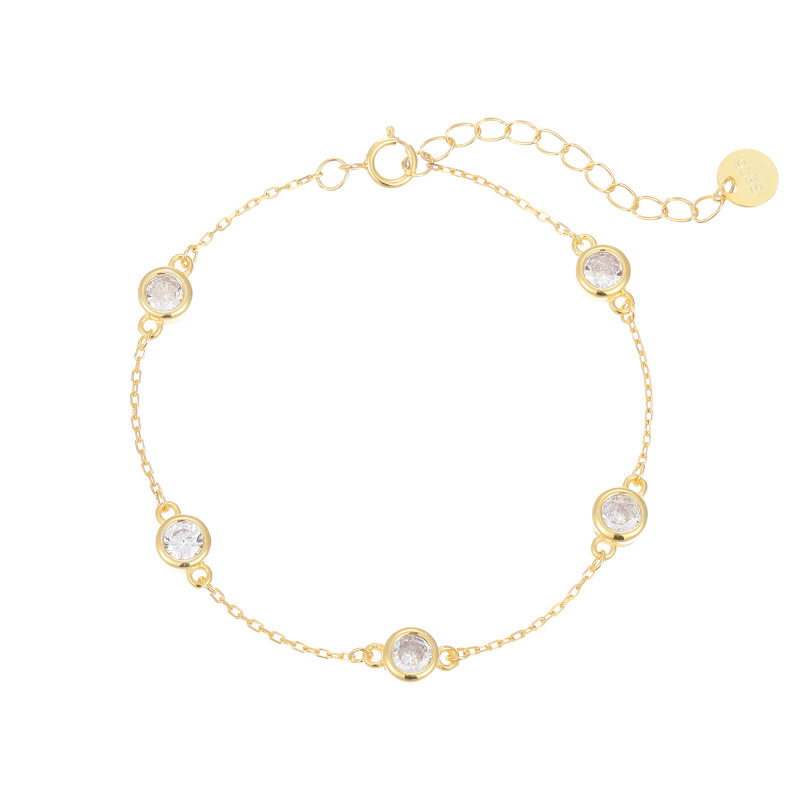 S925 Sterling Silver Zircon Bracelet - Image 4