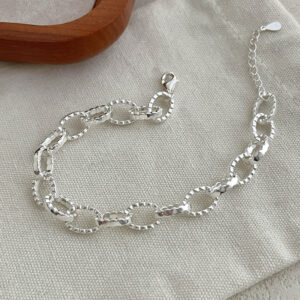 S925 Sterling Silver Heavy-Duty Oval Link Bracelet