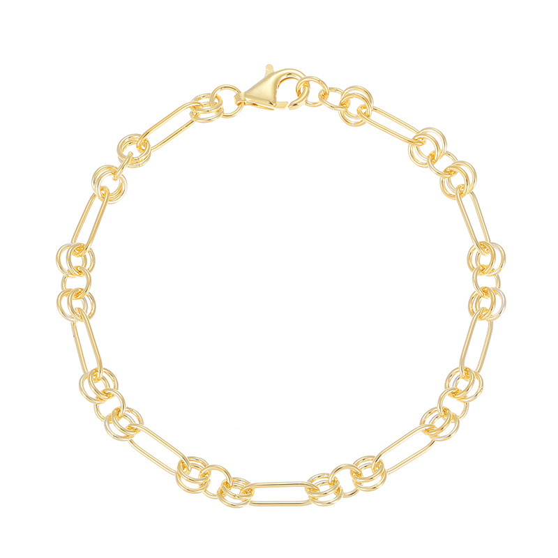 S925 Sterling Silver Minimalist O-Ring Chain Bracelet - Image 4