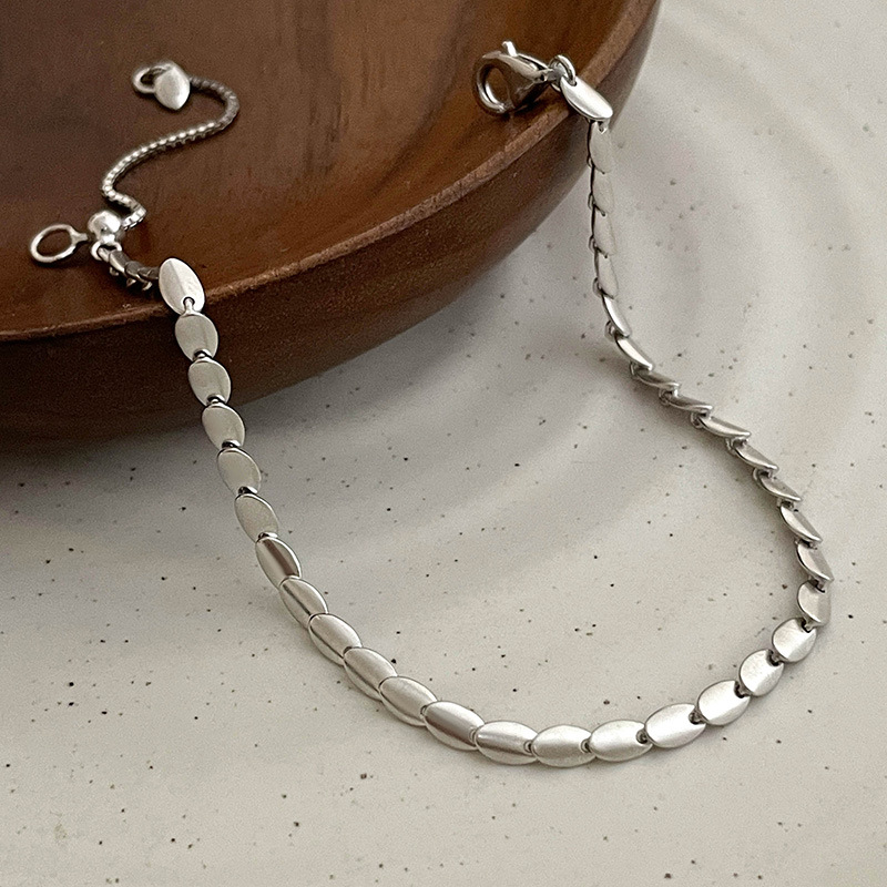 S925 Sterling Silver Matte Beaded Minimalist Bracelet - Image 5