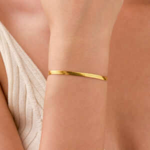 S925 Sterling Silver Minimalist Snake Chain Bracelet