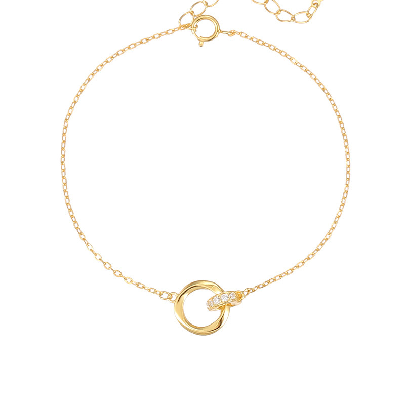 S925 Sterling Silver Möbius Double Loop Bracelet - Image 4