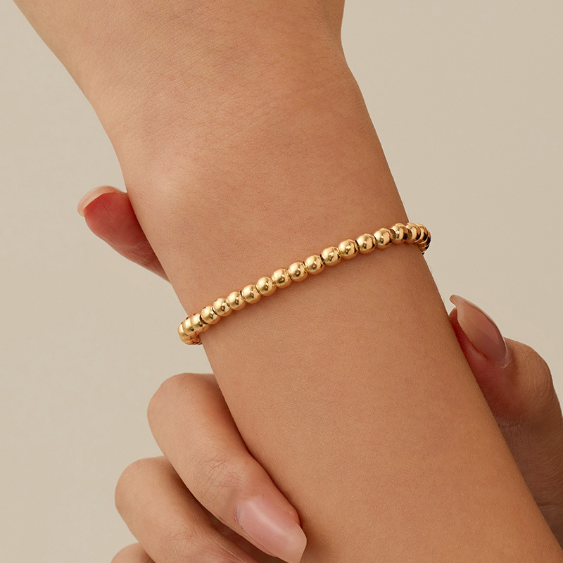 S925 Sterling Silver Minimalist Beaded Bracelet