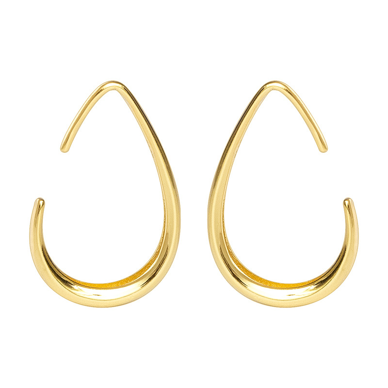 S925 Sterling Silver Egg-Shaped Ear Hooks - Image 4