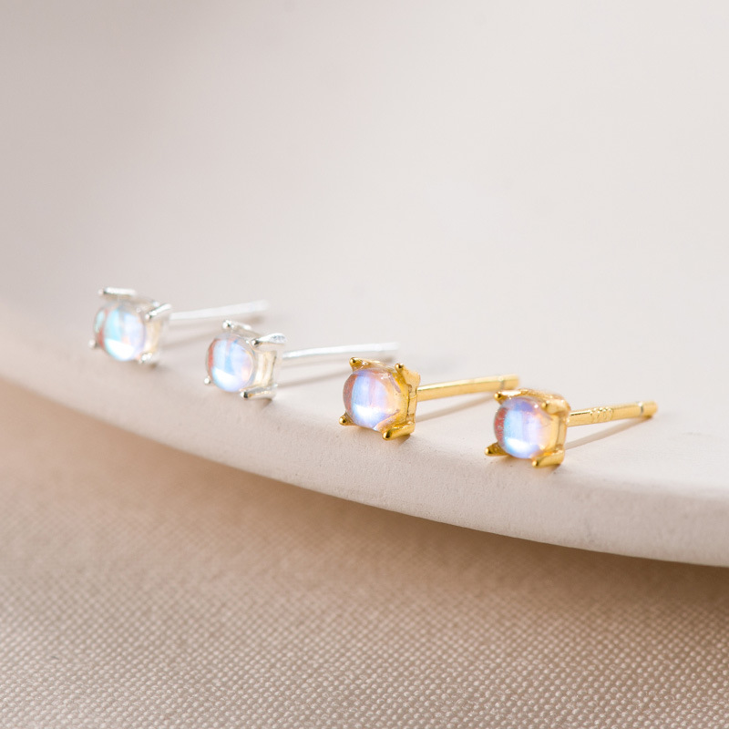 S925 Sterling Silver Aurora Mini Stud Earrings - Image 2