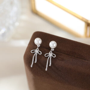 White Pearl-RHODIUM PLATED