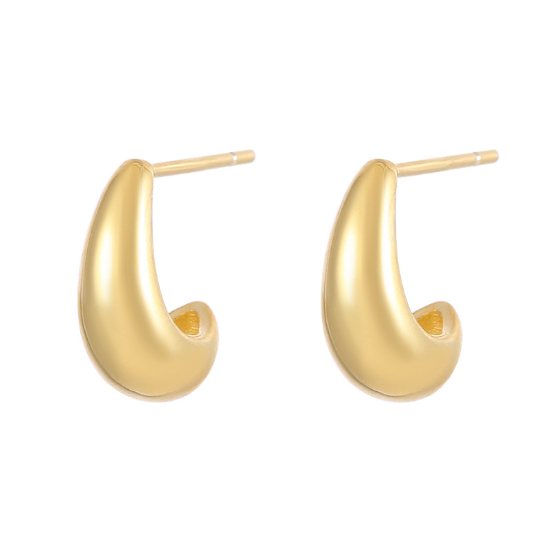 S925 Sterling Silver Small Teardrop Stud Earrings - Image 4