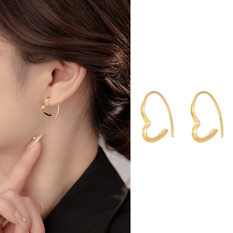 S999 Fine Silver Openwork Heart Earrings