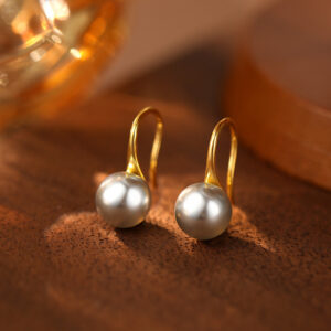 gold＆grey pearls8mm