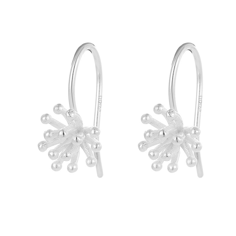 S999 Silver Firework Earrings - Image 4
