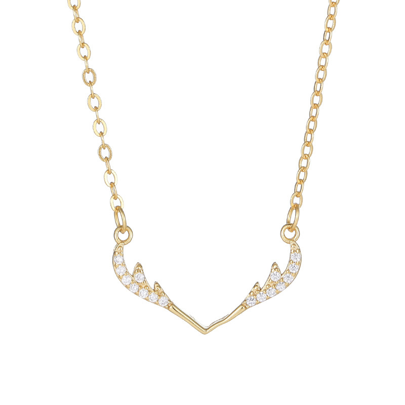 S925 Sterling Silver Reindeer Necklace - Image 4
