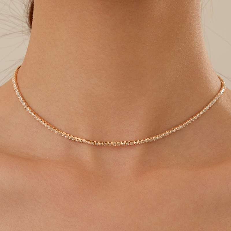 S925 Sterling Silver Full CZ Necklace - Image 3