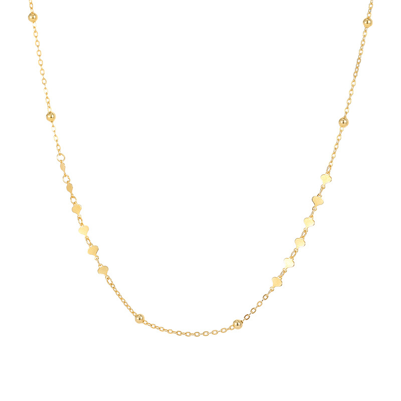 S925 Sterling Silver Heart Accent Choker Necklace - Image 4