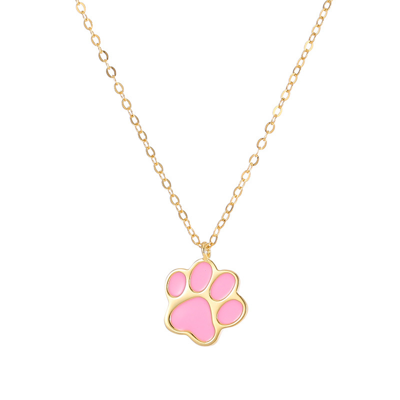 S925 Sterling Silver Cute Cat Paw Necklace - Image 4