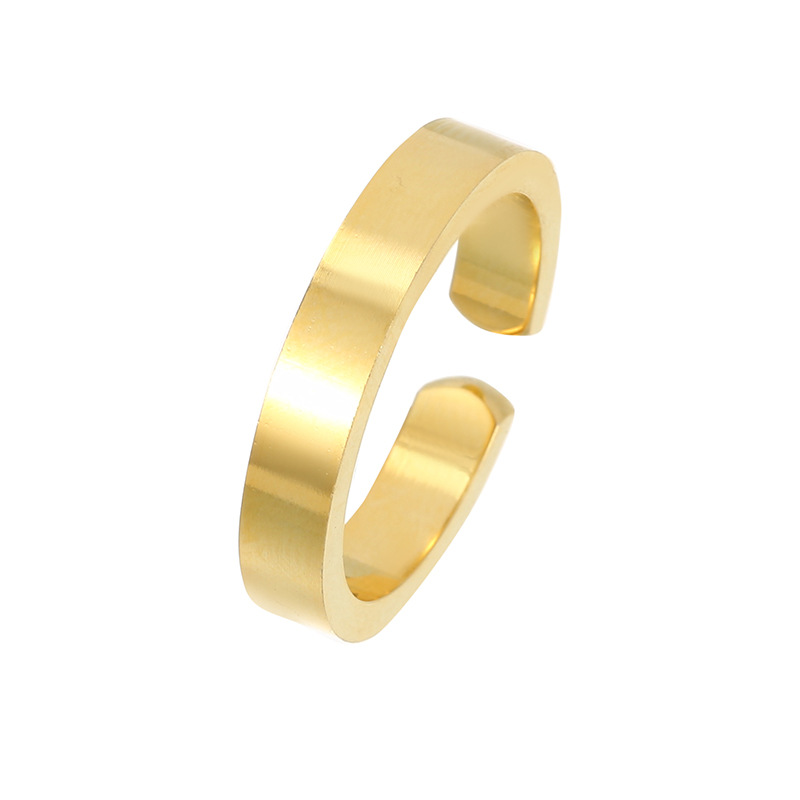 S925 Sterling Silver Plain Polished Couple Rings - Image 4