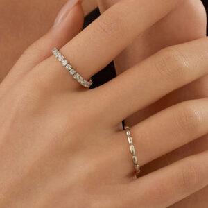 S925 Sterling Silver Premium Cubic Teardrop Adjustable Ring