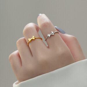 S925 Sterling Silver Bow Ring