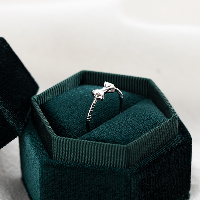 S925 Sterling Silver Bow Ring - Image 2