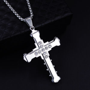 Silver + stainless steel chain