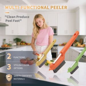 Multifunctional Fruit & Vegetable Peeler Potato & Carrot Peeler, Ergonomic Stainless Steel Kitchen Tool
