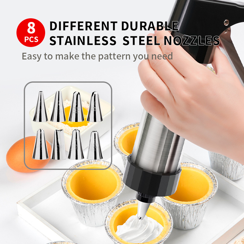 Cookie Press & Icing Gun Set | Home Baking Decorating Tool - Image 2