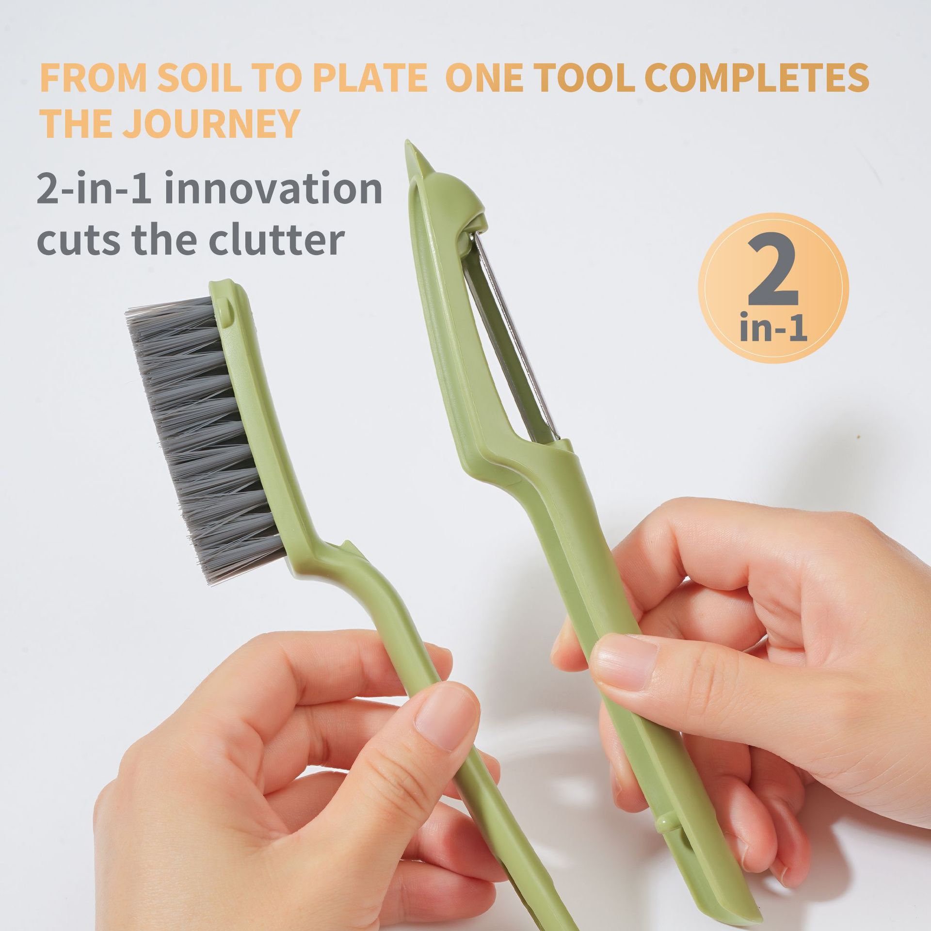 Multifunctional Fruit & Vegetable Peeler  Potato & Carrot Peeler, Ergonomic Stainless Steel Kitchen Tool - Image 2