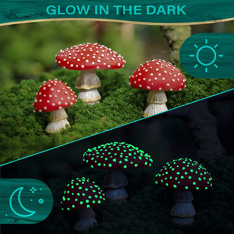 Glow in the Dark Mushroom Garden Set - Luminous Yard Decor - Image 4
