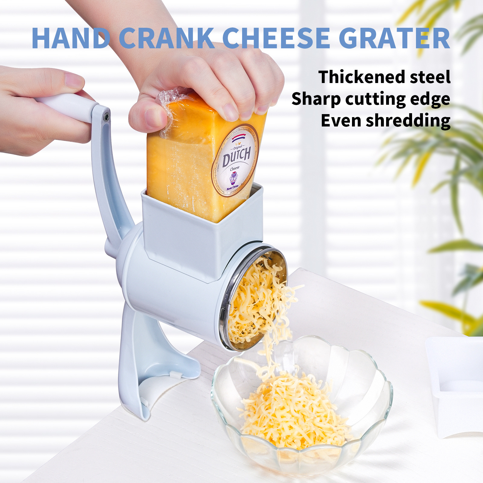 Hand Crank Nut & Cheese Grinder | Multi-Function Rotary Mill - Image 2