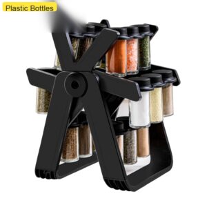Rotating shelf 18 plastic bottles