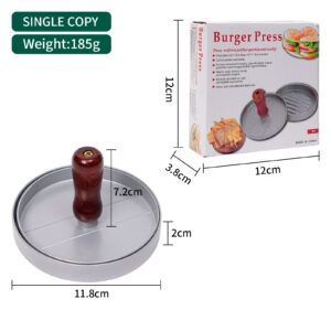 Single-headed hamburger press