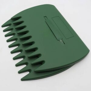 Military green leaf rake