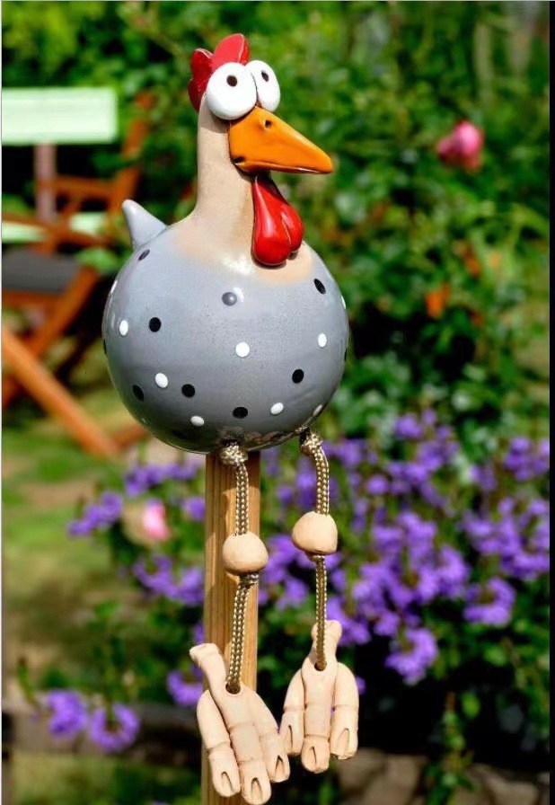 Funny Hanging Chicken Garden Ornament - Spring Yard Decor - Image 4