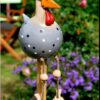 Long-legged chickens - gray chickens