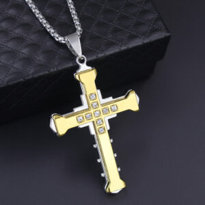 Gold + stainless steel chain
