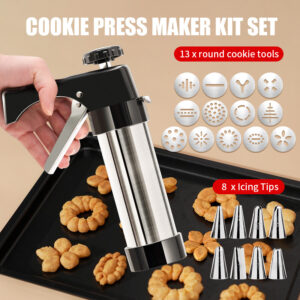 Cookie Press & Icing Gun Set | Home Baking Decorating Tool