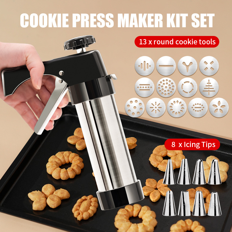 Cookie Press & Icing Gun Set | Home Baking Decorating Tool