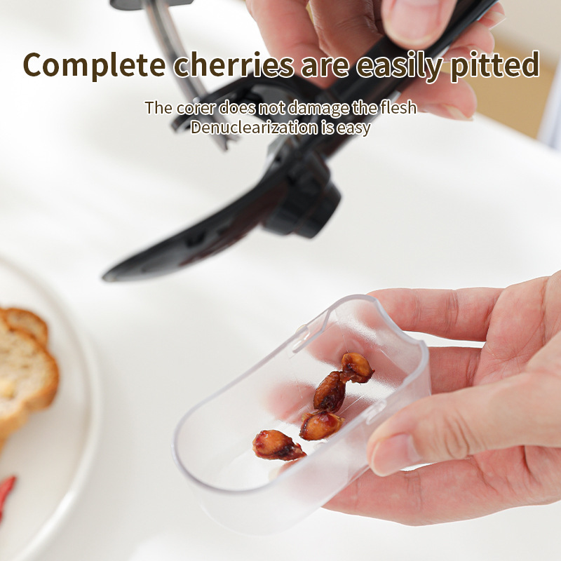 Jujube & Cherry Pitter  Stainless Steel Date Seed Remover, Multifunctional Fruit Corer for Hawthorn, Cherries, and Red Dates - Image 4