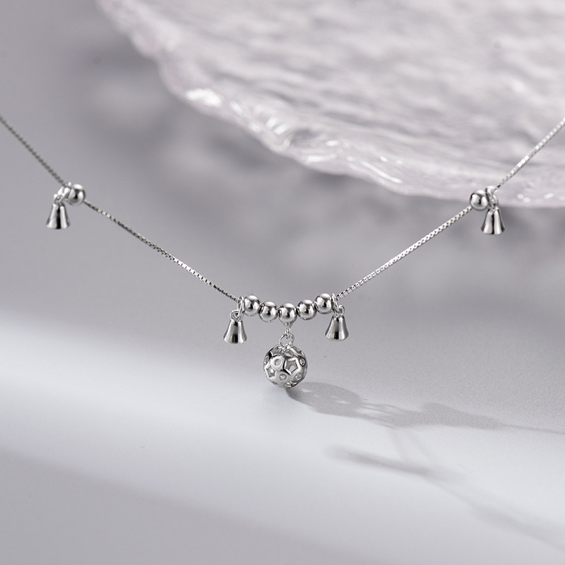 S925 Sterling Silver Bell Anklet - Image 2