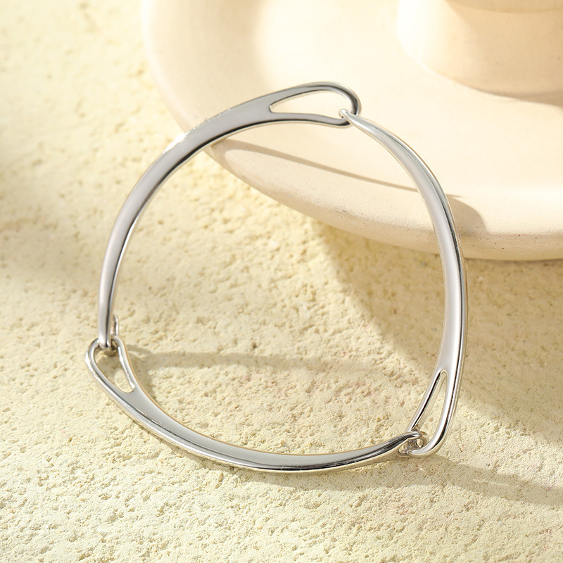 S925 Sterling Silver Minimalist Buckle Bracelet - Image 5