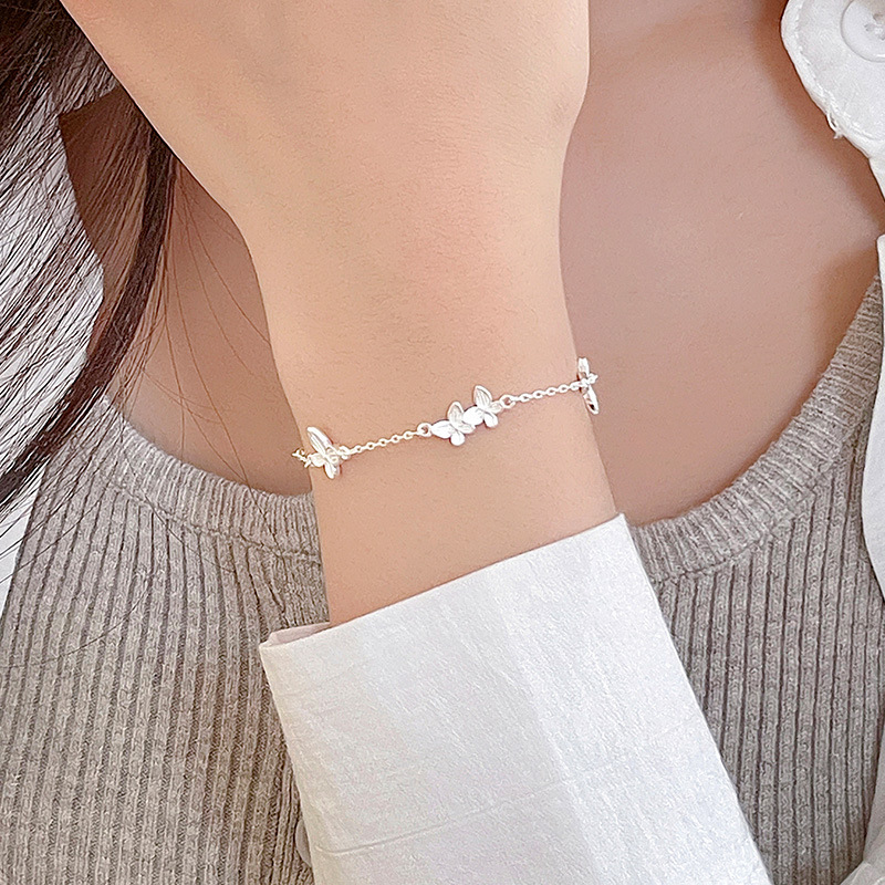 S925 Sterling Silver Butterfly Bracelet - Image 3