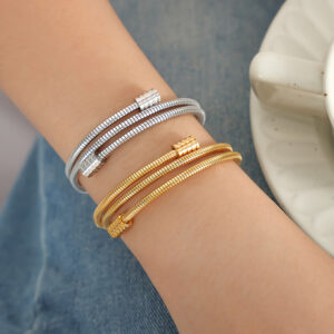 Titanium Steel Minimalist Snake Chain Bracelet