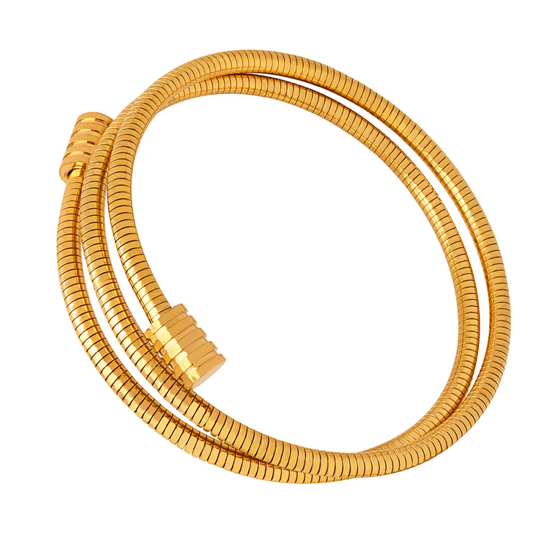 Titanium Steel Minimalist Snake Chain Bracelet - Image 4